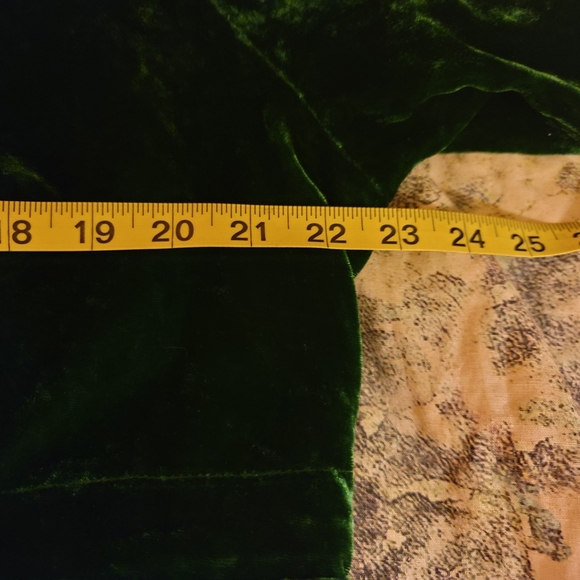 JADED GYPSY SILK VELVET GREEN  DUSTER NWOT - Picture 10 of 15